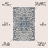 Estrella Bohemian Medallion Textured Weave Indoor/outdoor Area Rug