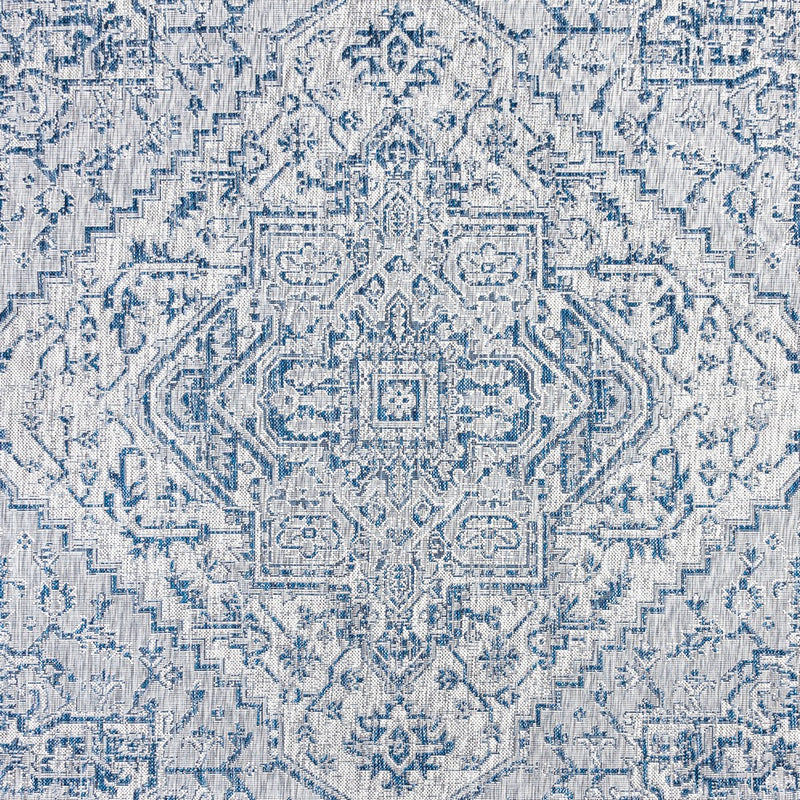 Estrella Bohemian Medallion Textured Weave Indoor/outdoor Square Rug
