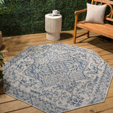Estrella Bohemian Medallion Textured Weave Indoor/outdoor Octagon Rug