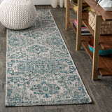 Estrella Bohemian Medallion Textured Weave Indoor/outdoor Runner Rug