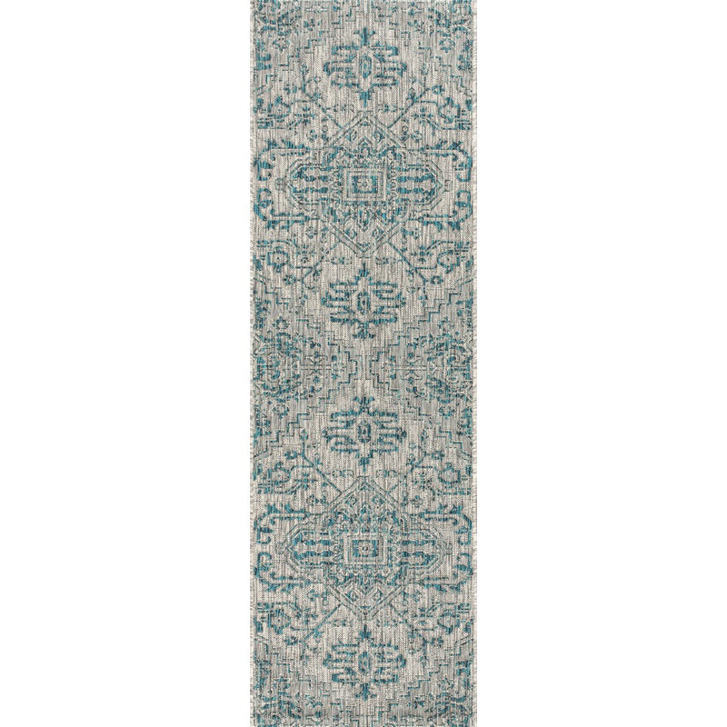 Estrella Bohemian Medallion Textured Weave Indoor/outdoor Runner Rug