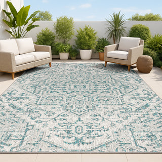 Estrella Bohemian Medallion Textured Weave Indoor/outdoor Area Rug