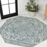 Estrella Bohemian Medallion Textured Weave Indoor/outdoor Octagon Rug