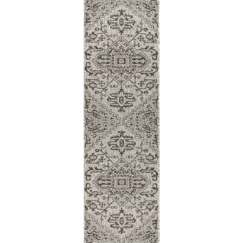 Estrella Bohemian Medallion Textured Weave Indoor/outdoor Runner Rug