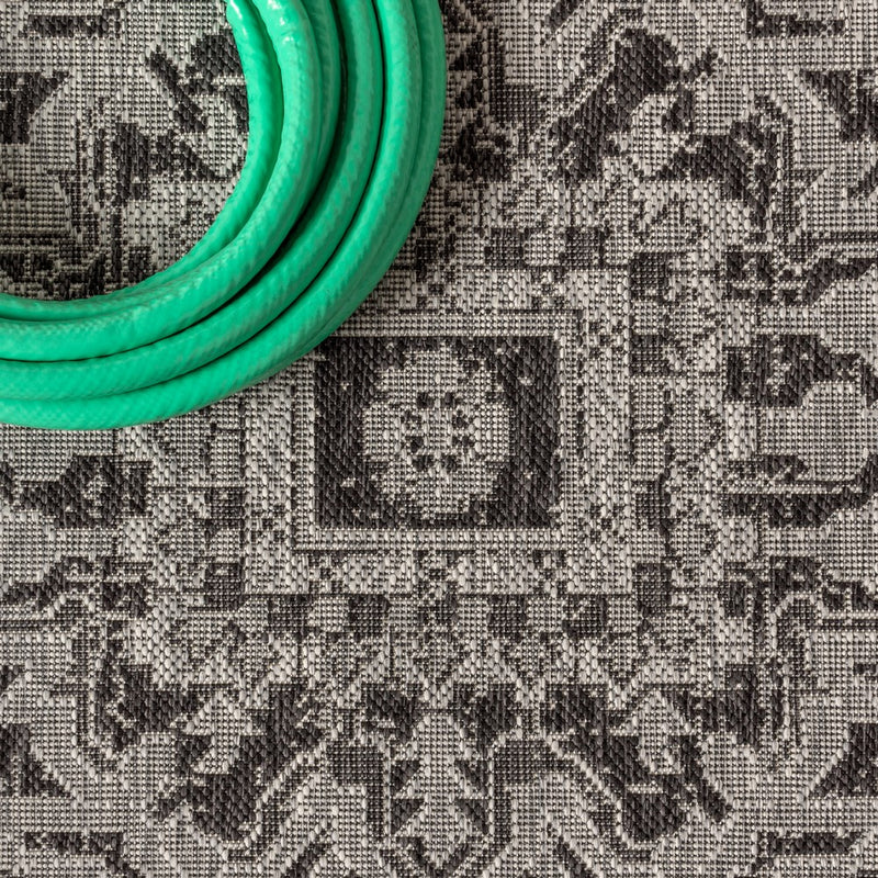 Estrella Bohemian Medallion Textured Weave Indoor/outdoor Runner Rug
