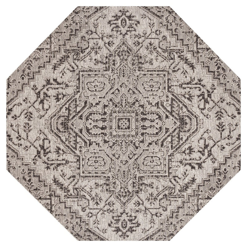 Estrella Bohemian Medallion Textured Weave Indoor/outdoor Octagon Rug
