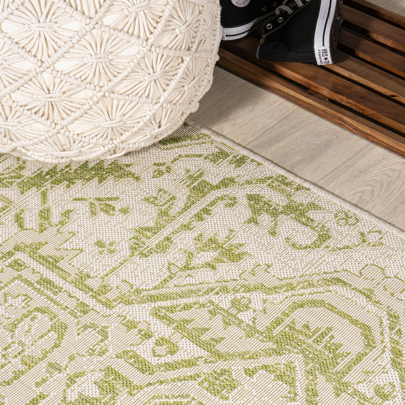 Estrella Bohemian Medallion Textured Weave Indoor/outdoor Square Rug