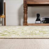 Estrella Bohemian Medallion Textured Weave Indoor/outdoor Round Rug