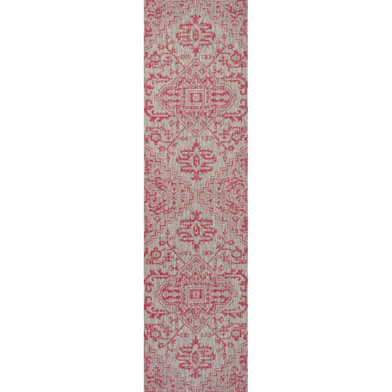 Estrella Bohemian Medallion Textured Weave Indoor/outdoor Runner Rug