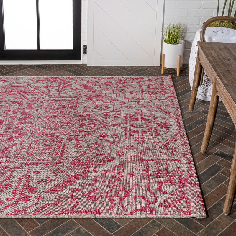 Estrella Bohemian Medallion Textured Weave Indoor/outdoor Area Rug