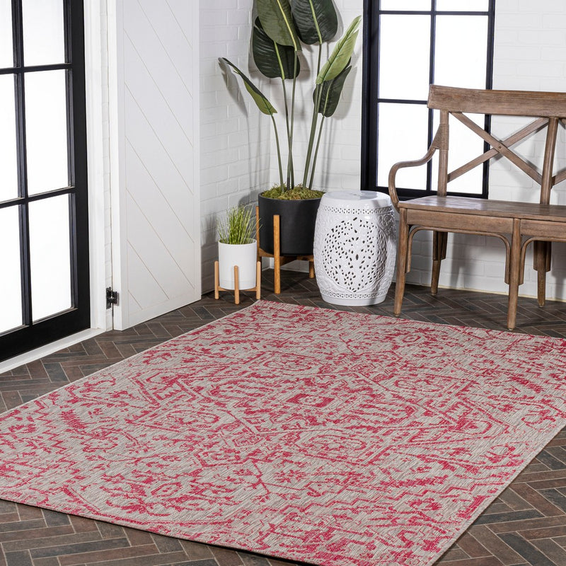 Estrella Bohemian Medallion Textured Weave Indoor/outdoor Area Rug