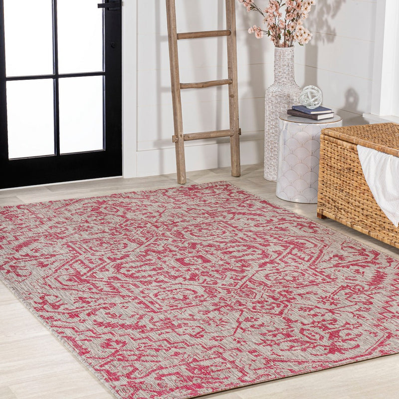 Estrella Bohemian Medallion Textured Weave Indoor/outdoor Area Rug