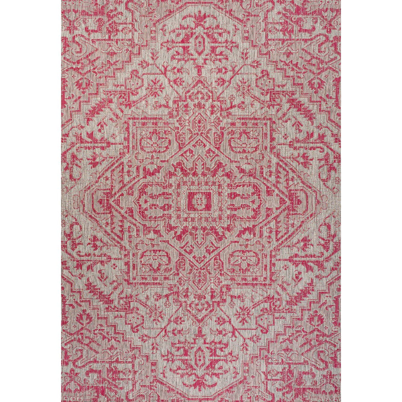 Estrella Bohemian Medallion Textured Weave Indoor/outdoor Area Rug