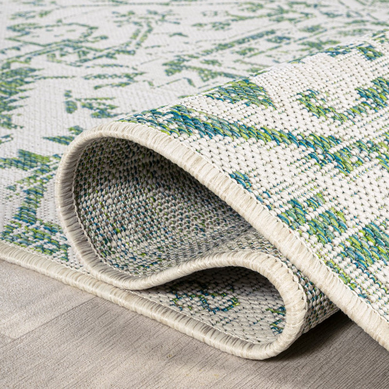 Estrella Bohemian Medallion Textured Weave Indoor/outdoor Runner Rug