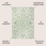 Estrella Bohemian Medallion Textured Weave Indoor/outdoor Area Rug