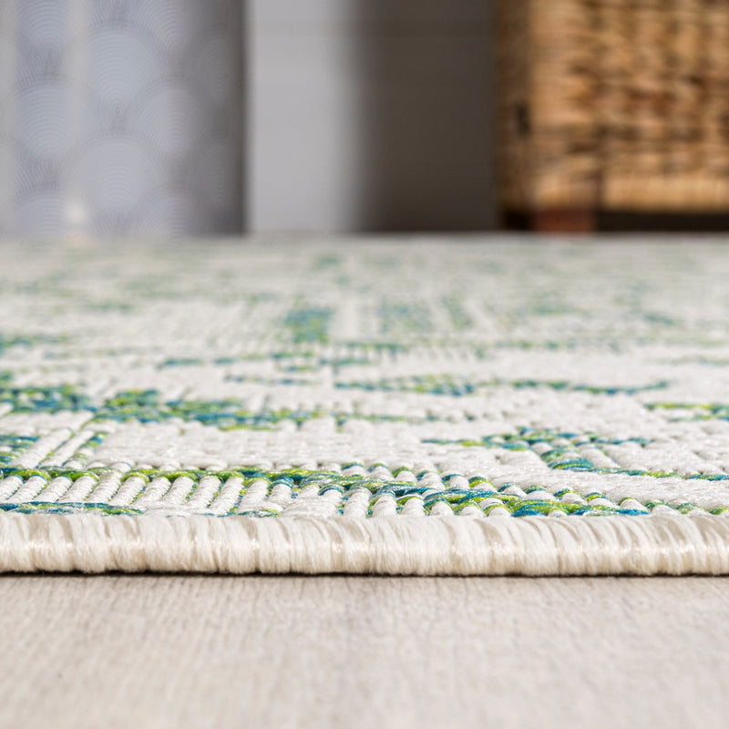 Estrella Bohemian Medallion Textured Weave Indoor/outdoor Square Rug