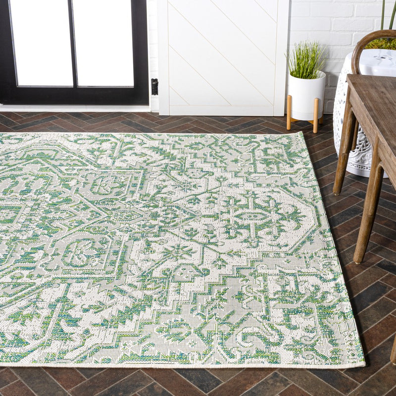 Estrella Bohemian Medallion Textured Weave Indoor/outdoor Area Rug