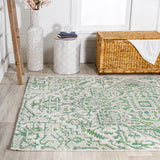 Estrella Bohemian Medallion Textured Weave Indoor/outdoor Area Rug
