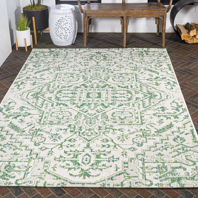 Estrella Bohemian Medallion Textured Weave Indoor/outdoor Area Rug