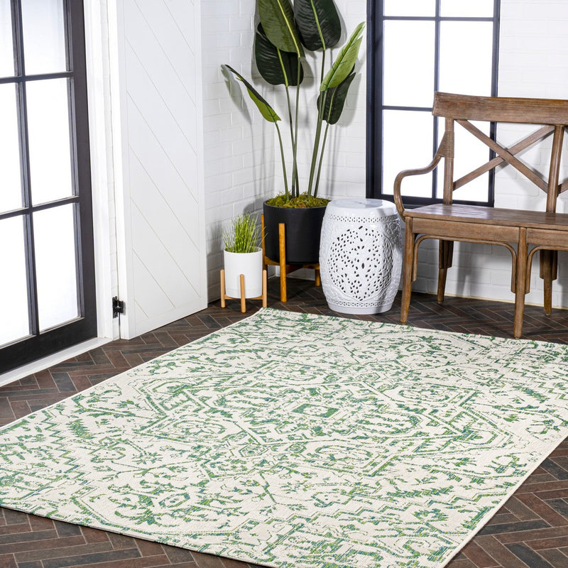 Estrella Bohemian Medallion Textured Weave Indoor/outdoor Area Rug