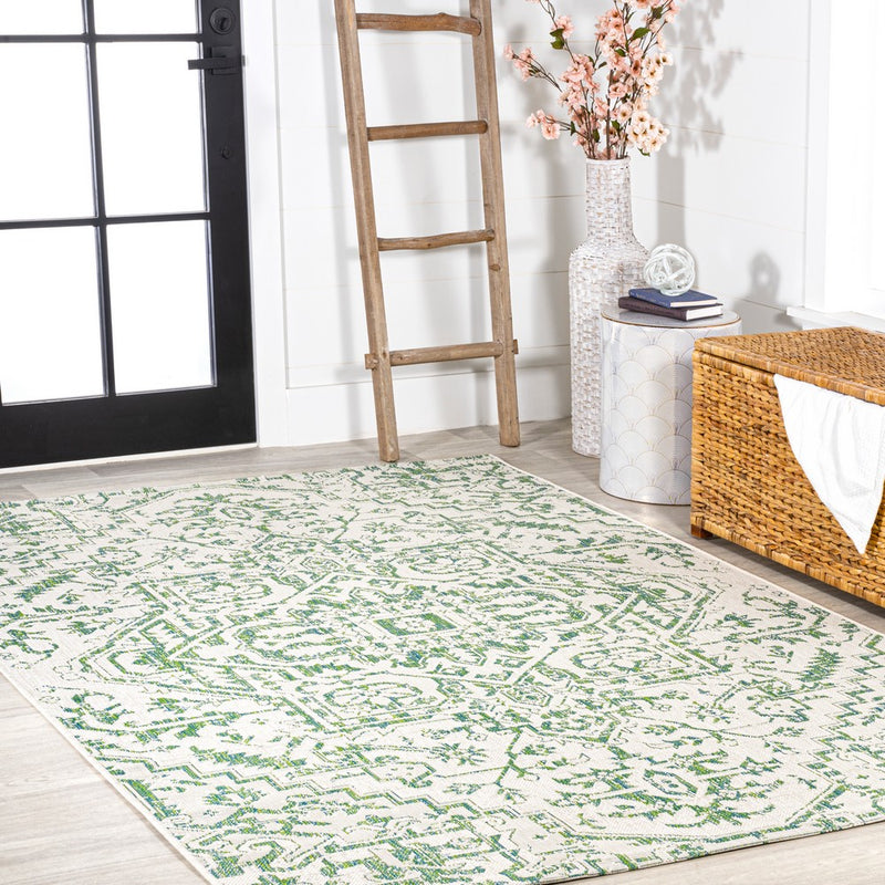 Estrella Bohemian Medallion Textured Weave Indoor/outdoor Area Rug