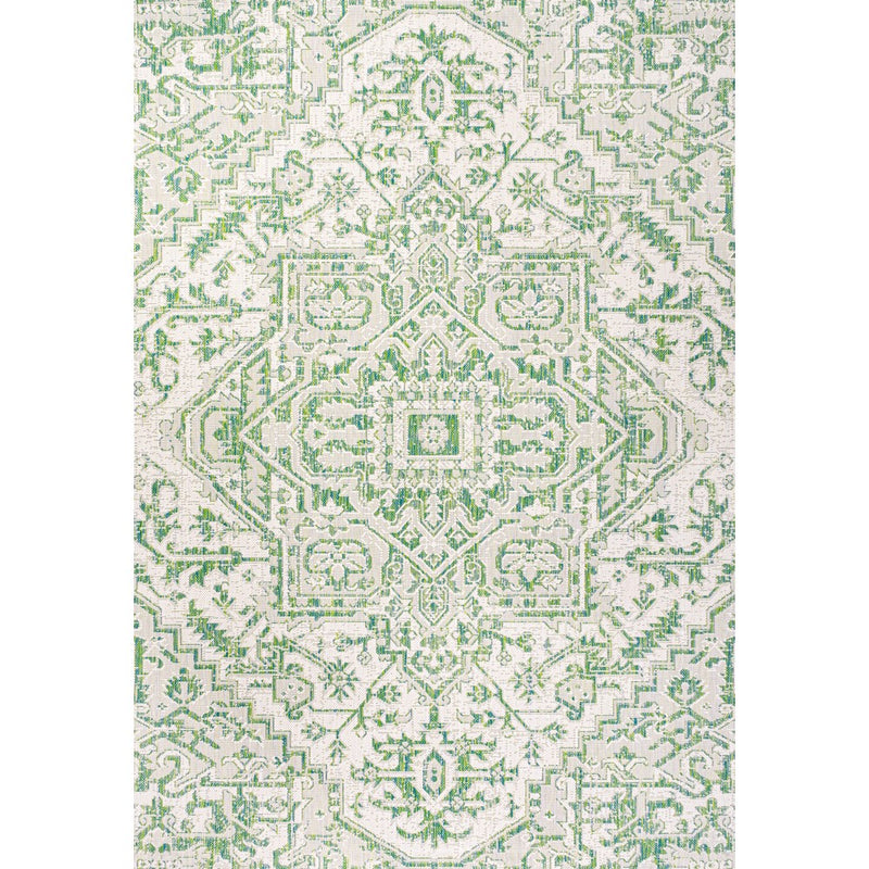 Estrella Bohemian Medallion Textured Weave Indoor/outdoor Area Rug