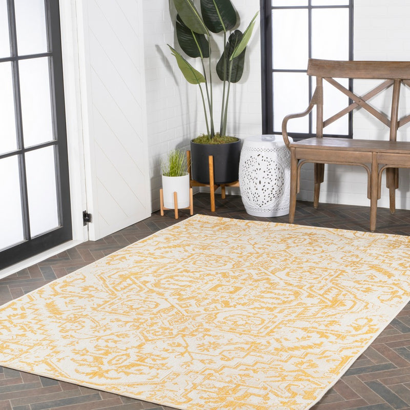 Estrella Bohemian Medallion Textured Weave Indoor/outdoor Area Rug