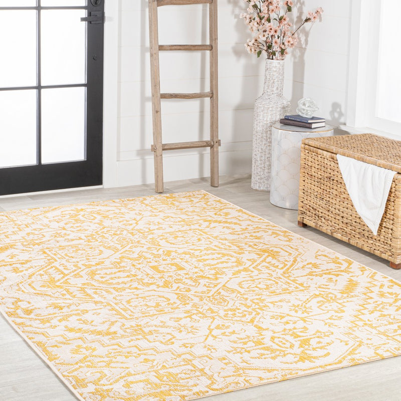 Estrella Bohemian Medallion Textured Weave Indoor/outdoor Area Rug