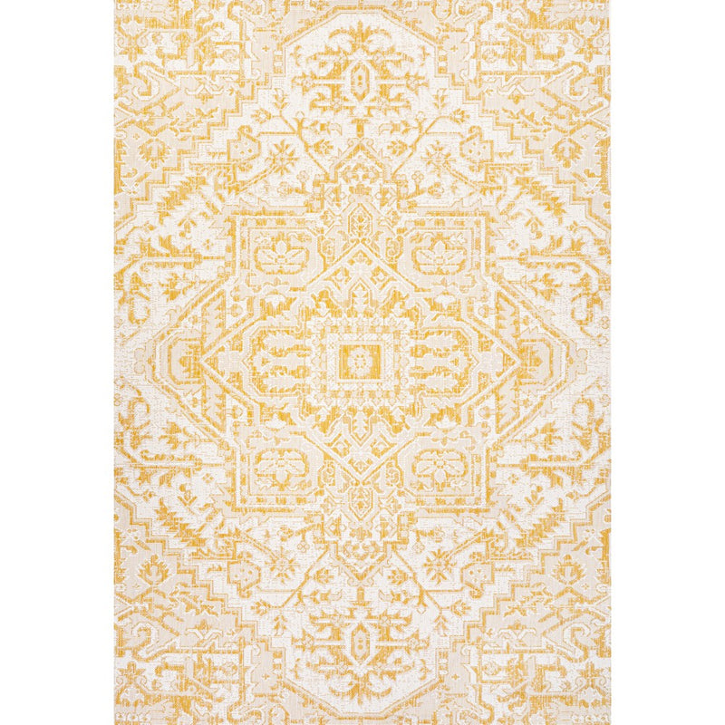 Estrella Bohemian Medallion Textured Weave Indoor/outdoor Area Rug