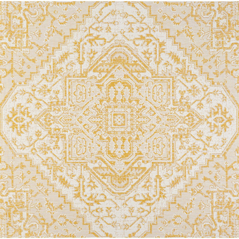Estrella Bohemian Medallion Textured Weave Indoor/outdoor Square Rug