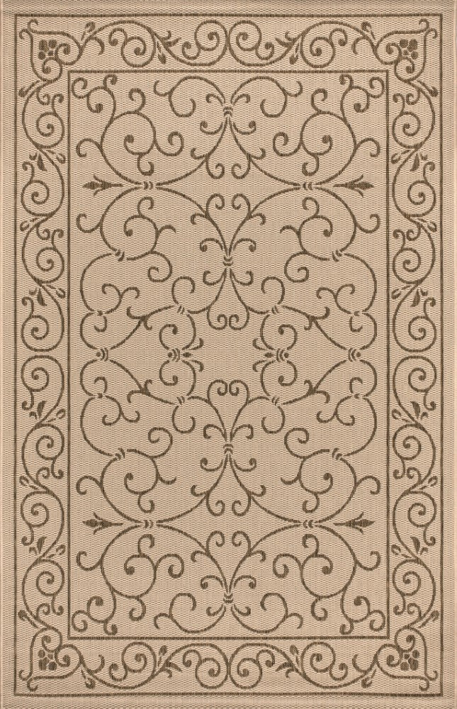 Charleston Vintage Filigree Textured Weave Indoor/outdoor Area Rug