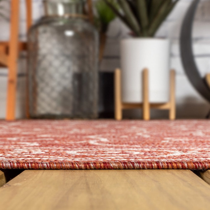 Charleston Vintage Filigree Textured Weave Indoor/outdoor Area Rug