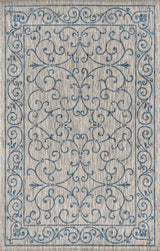 Charleston Vintage Filigree Textured Weave Indoor/outdoor Area Rug
