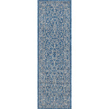 Charleston Vintage Filigree Textured Weave Indoor/outdoor Runner Rug