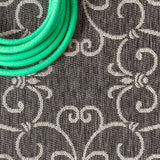 Charleston Vintage Filigree Textured Weave Indoor/outdoor Area Rug