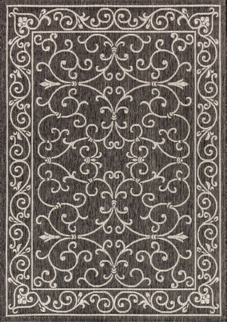 Charleston Vintage Filigree Textured Weave Indoor/outdoor Area Rug