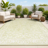 Charleston Vintage Filigree Textured Weave Indoor/outdoor Area Rug