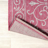 Charleston Vintage Filigree Textured Weave Indoor/outdoor Area Rug