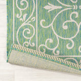 Charleston Vintage Filigree Textured Weave Indoor/outdoor Area Rug