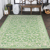 Charleston Vintage Filigree Textured Weave Indoor/outdoor Area Rug