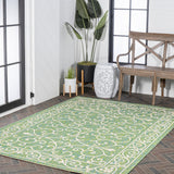 Charleston Vintage Filigree Textured Weave Indoor/outdoor Area Rug