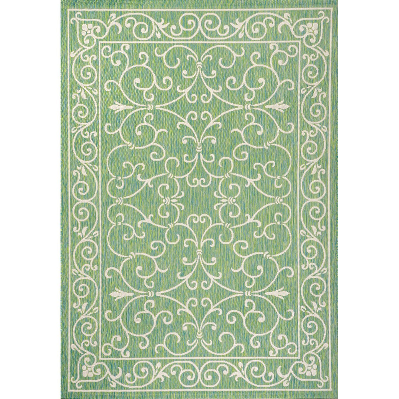 Charleston Vintage Filigree Textured Weave Indoor/outdoor Area Rug