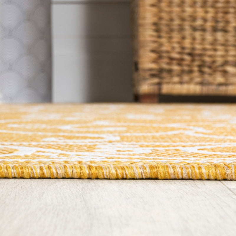 Charleston Vintage Filigree Textured Weave Indoor/outdoor Area Rug