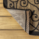 Madrid Vintage Filigree Textured Weave Indoor/outdoor Area Rug