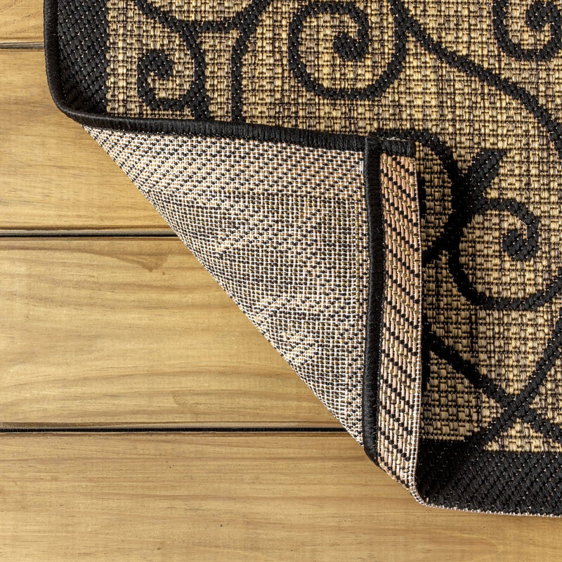 Madrid Vintage Filigree Textured Weave Indoor/outdoor Area Rug