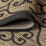 Madrid Vintage Filigree Textured Weave Indoor/outdoor Square Rug
