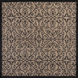 Madrid Vintage Filigree Textured Weave Indoor/outdoor Square Rug
