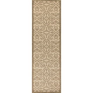 Madrid Vintage Filigree Textured Weave Indoor/outdoor Runner Rug