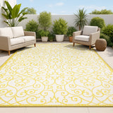 Madrid Vintage Filigree Textured Weave Indoor/outdoor Area Rug