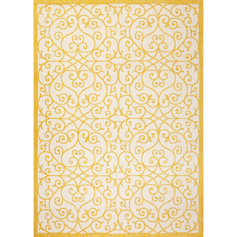 Madrid Vintage Filigree Textured Weave Indoor/outdoor Area Rug